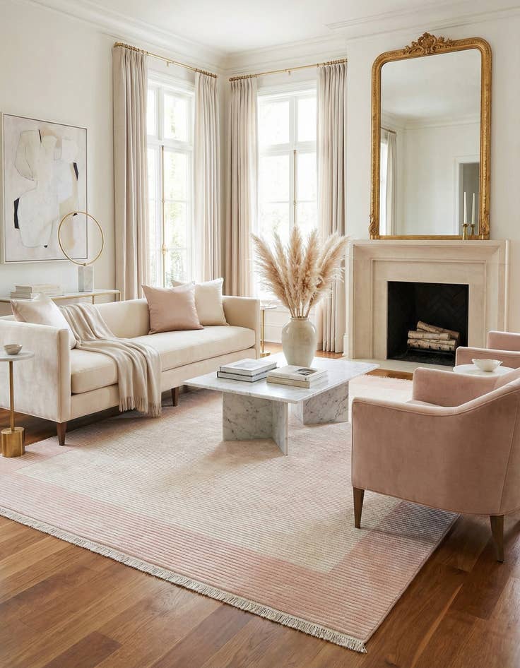 Detail image of 6' 7 x 9' 11  Hand Knotted Darya Wool Rug