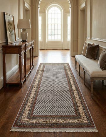 5' 4 x 10' 2 Hand Knotted Mir Wool Runner Rug