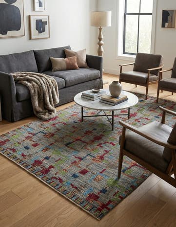 6' 5 x 9' 8 Hand Knotted Darya Wool Rug
