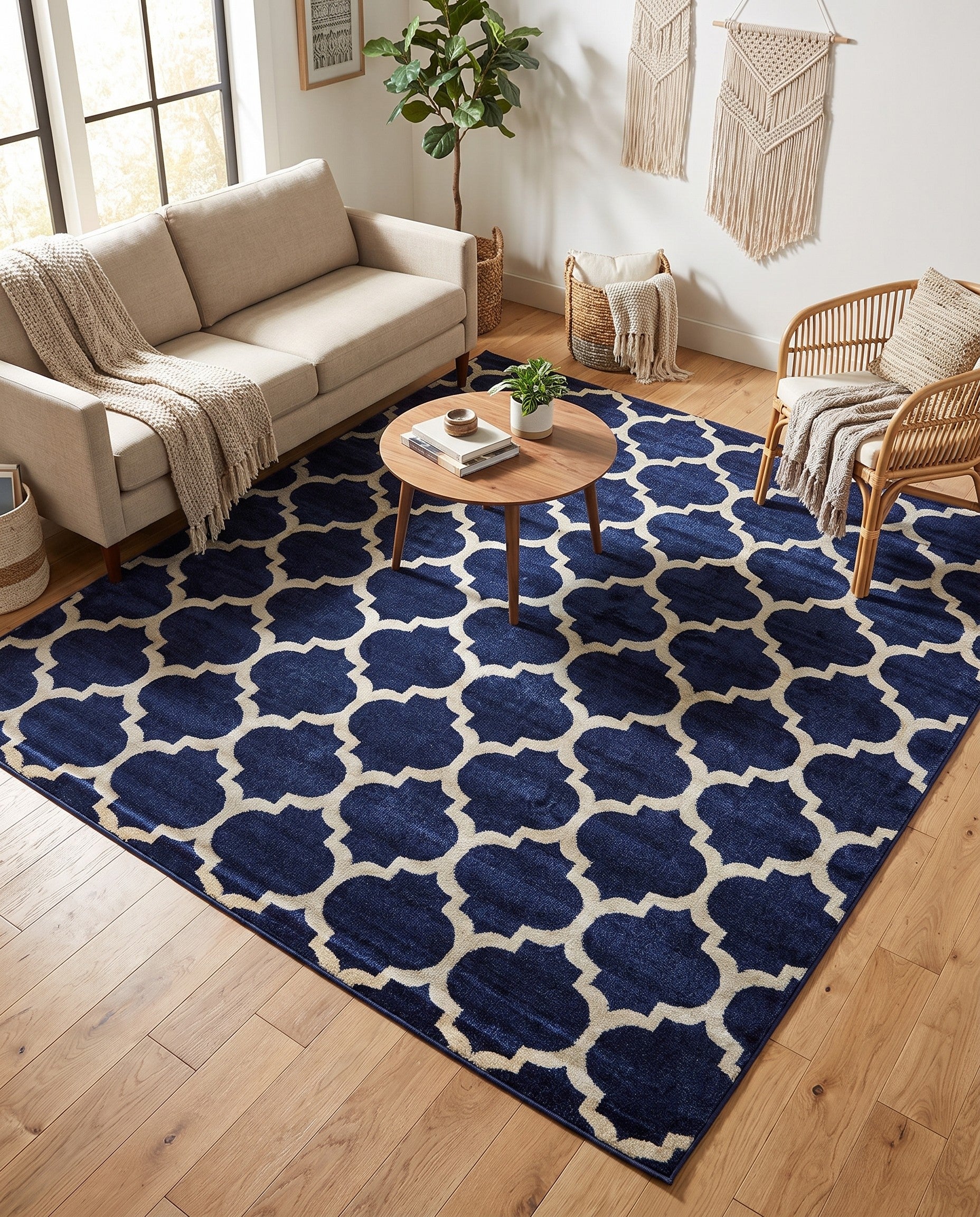 7' 10 x 7' 10 Trellis Square Rug