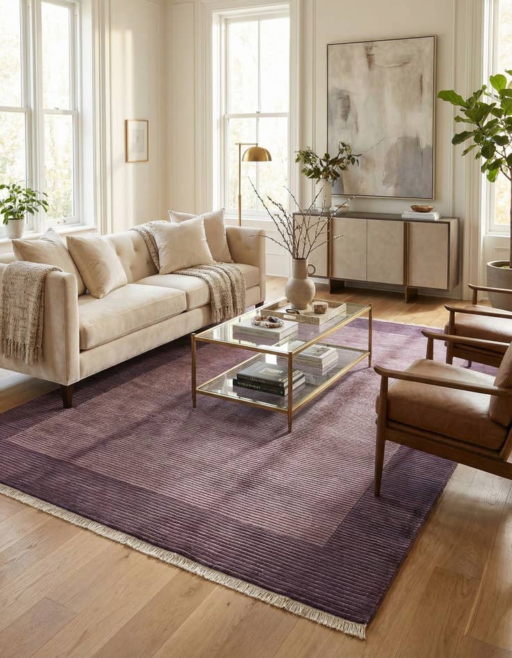 Detail image of 6' 6 x 9' 10  Hand Knotted Darya Wool Rug