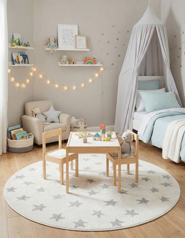 5' x 5' Whimsy Kids Round Rug