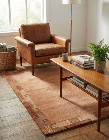 2' 4 x 4' 7 Hand Knotted Nepal Wool Rug
