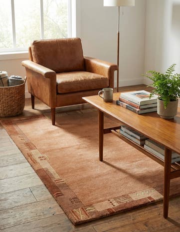 2' 4 x 4' 7 Hand Knotted Nepal Wool Rug