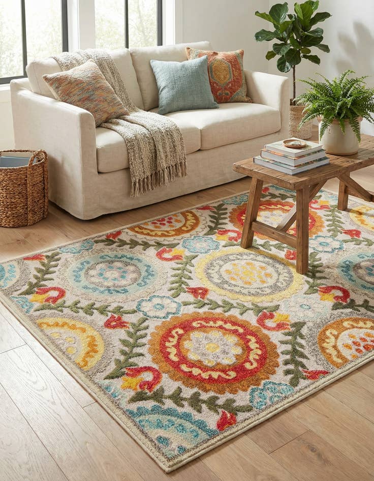 Detail image of 5' x 7' Easy-Clean Casablanca Indoor / Outdoor Rug