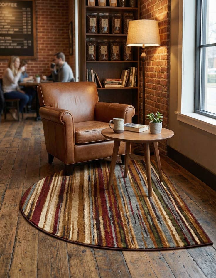 Detail image of 3' x 6' Coffee Shop Hearth Rug
