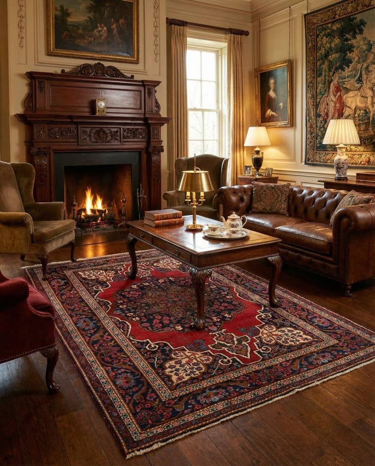 Detail image of 4' 6 x 6' 1 Bidjar Rug