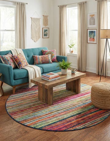 Azalea Round Rug