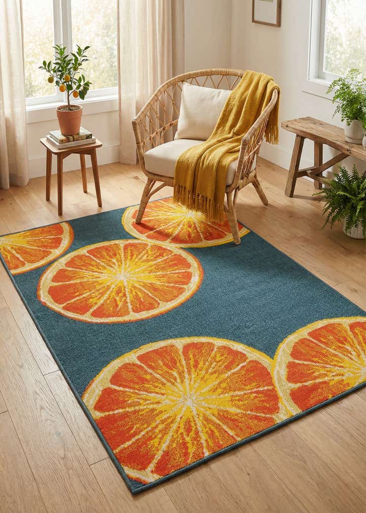 4' x 6' Easy-Clean Modern Indoor / Outdoor Rug