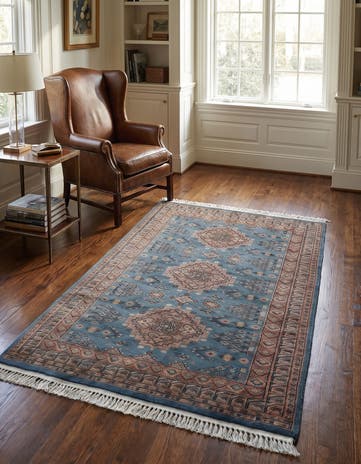 4' 2 x 6' 1 Hand Knotted Bokhara Oriental Wool Rug