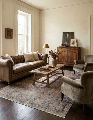4' 9 x 8' 4 Vintage Wool Rug