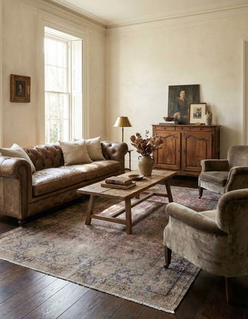 4' 9 x 8' 4 Vintage Wool Rug