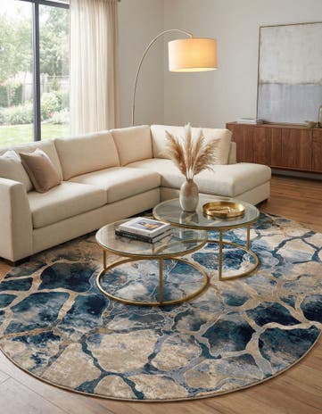 7' 10 x 10' Gossamer Oval Rug