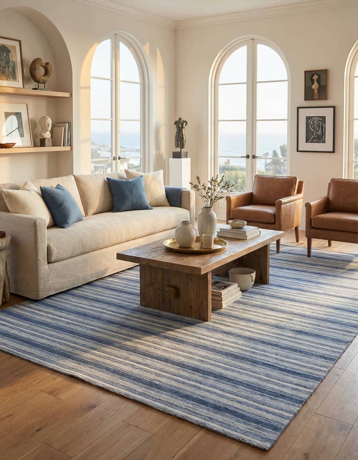 Detail image of 8' 1 x 10' 1  Hand Knotted Darya Wool Rug