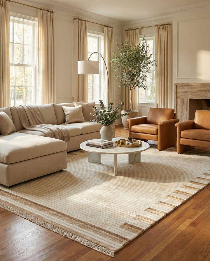 6' 6 x 9' 9 Hand Knotted Darya Wool Rug