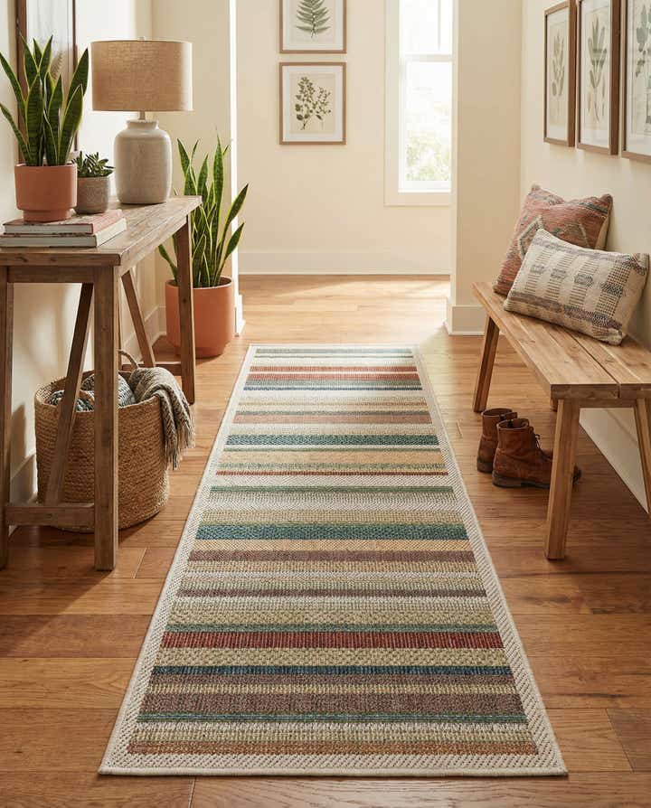 2' x 6' Easy-Clean Baja Indoor / Outdoor Runner Rug