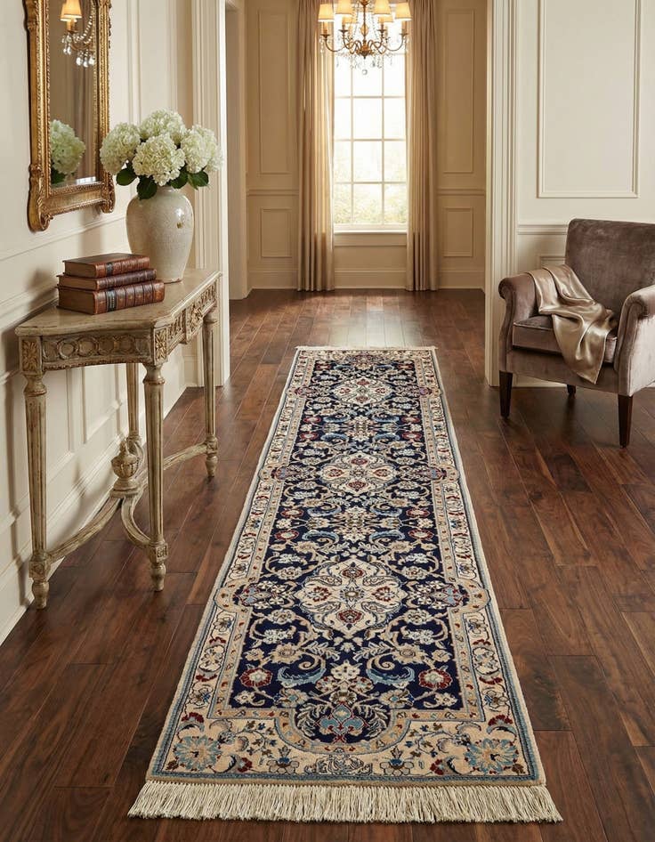 Detail image of 1' 8 x 6' 6  Hand Knotted Nain Rug