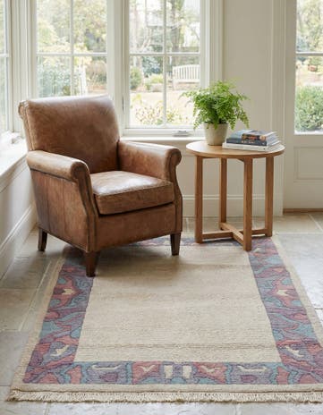 4' 2 x 5' 7 Hand Knotted Tibet Wool Rug