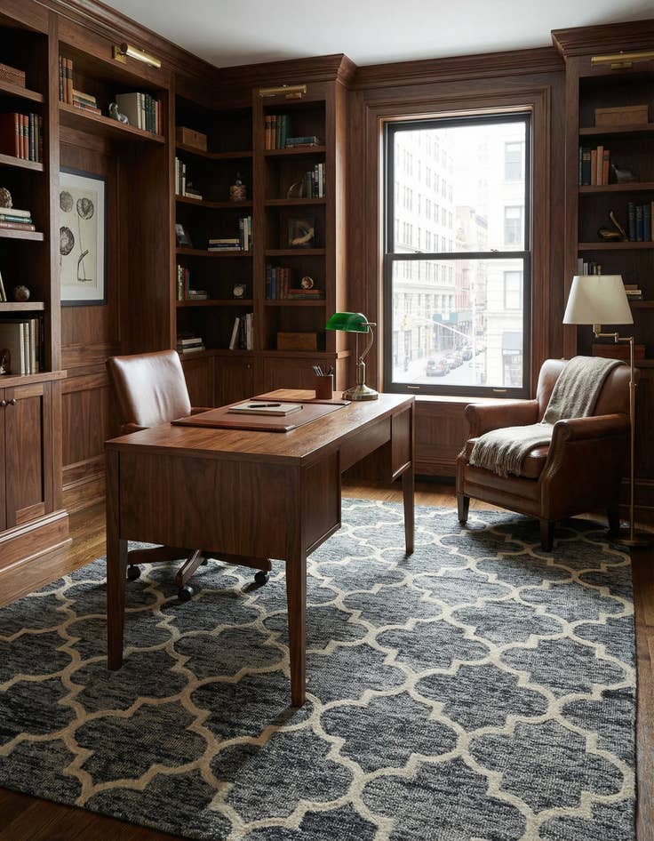 Detail image of 5' 1 x 8' Luna Wool Rug