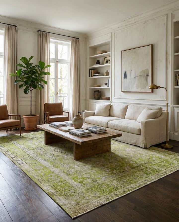 9' 6 x 12' 4 Hand Knotted Ultra Vintage Persian Wool Rug