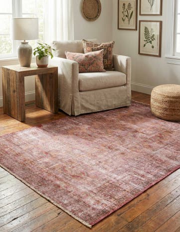 4' 2 x 5' 10 Hand Knotted Ultra Vintage Persian Wool Rug