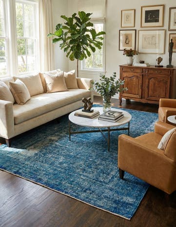 9' 6 x 12' 7 Hand Knotted Ultra Vintage Persian Wool Rug