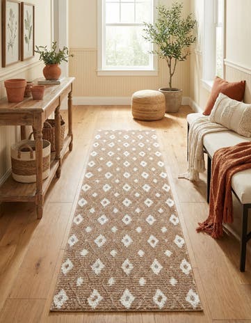 2' 7 x 10' Sepia Runner Rug