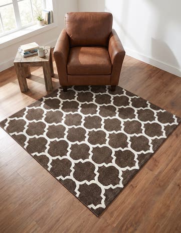 6' x 6' Lattice Square Rug