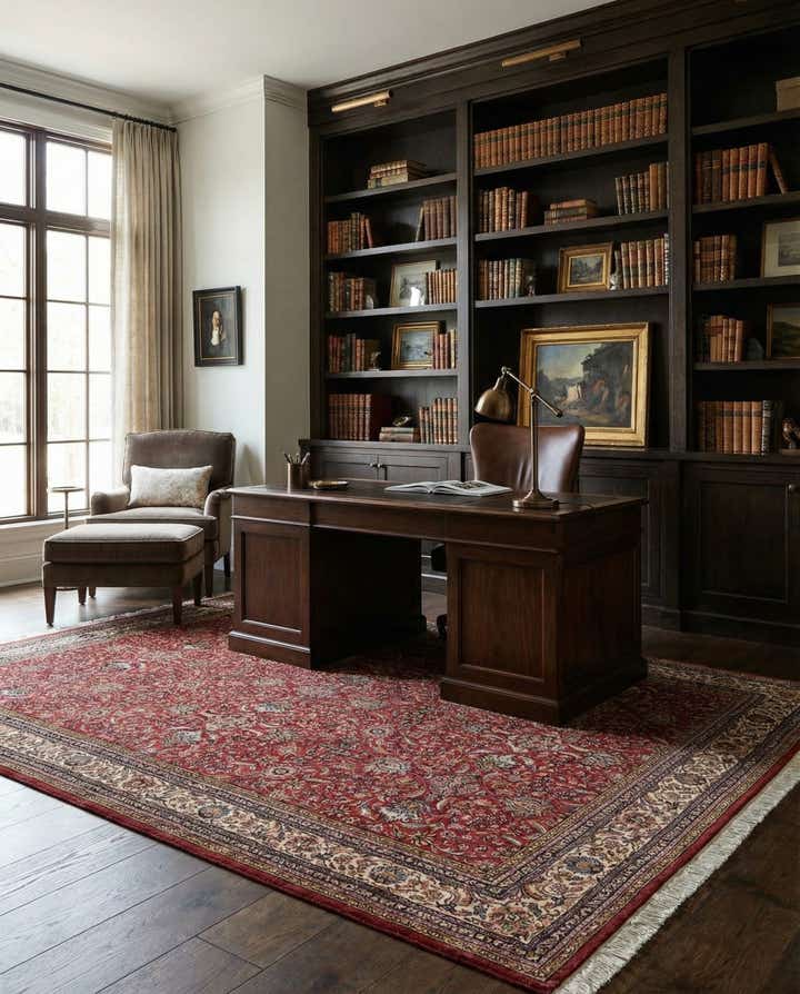 8' 2 x 11' 5 Hand Knotted Sarough Wool Rug