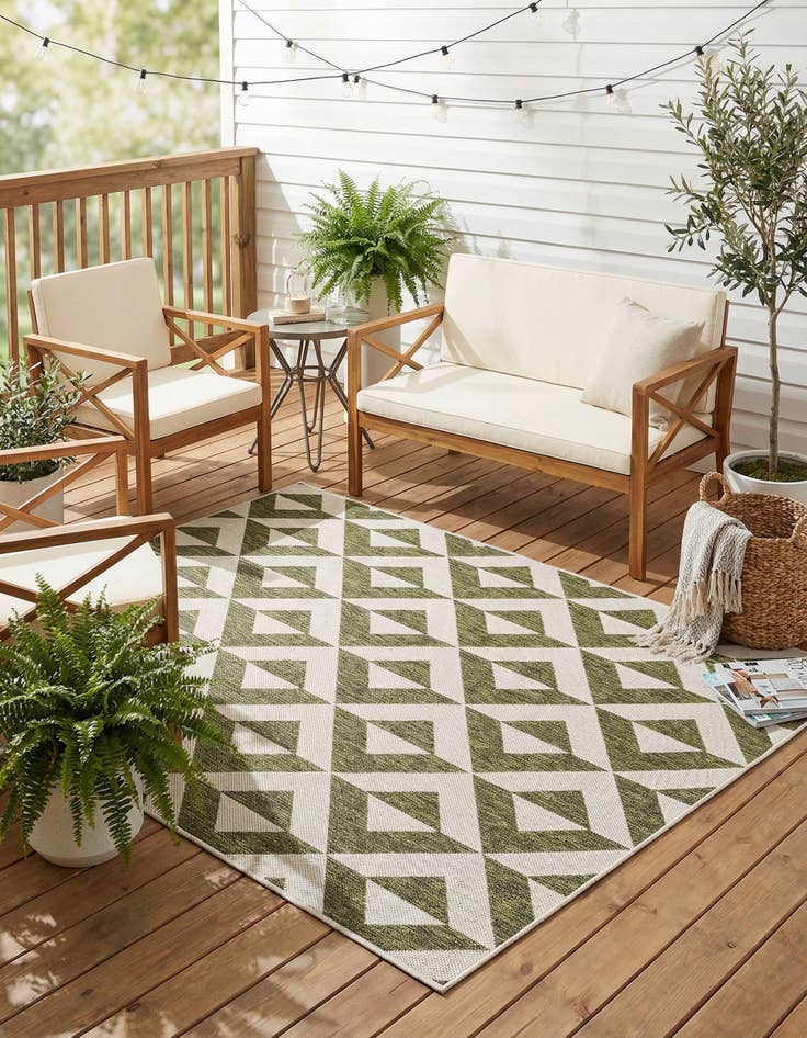 Detail image of 4' x 6' Easy-Clean Jill Zarin Napa Indoor / Outdoor Rug