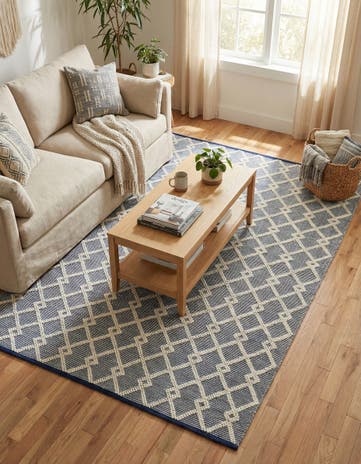 6' 1 x 9' Hand Knotted Jill Zarin Dorset Rug