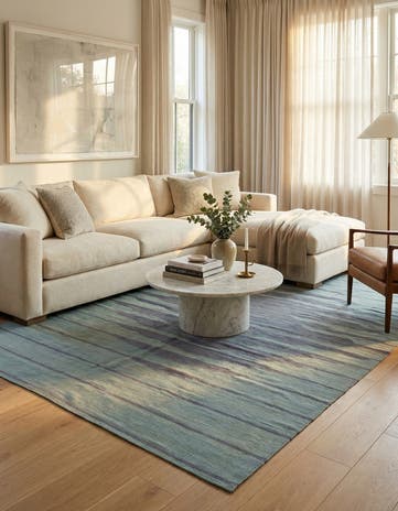 5' 6 x 7' 9 Hand Woven Kilim Modern Wool Rug