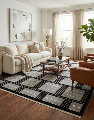 8' 2 x 11' 4 Hand Knotted Darya Wool Rug