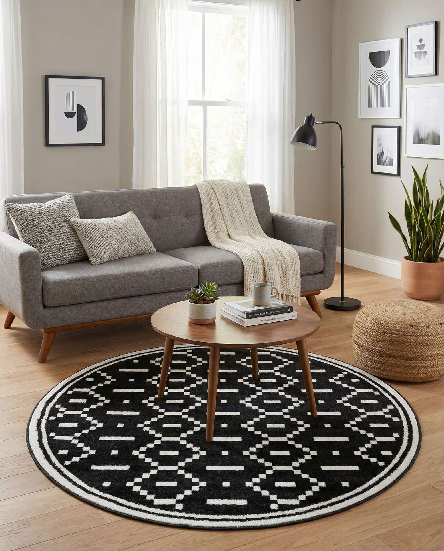5' x 5' Oslo Round Rug