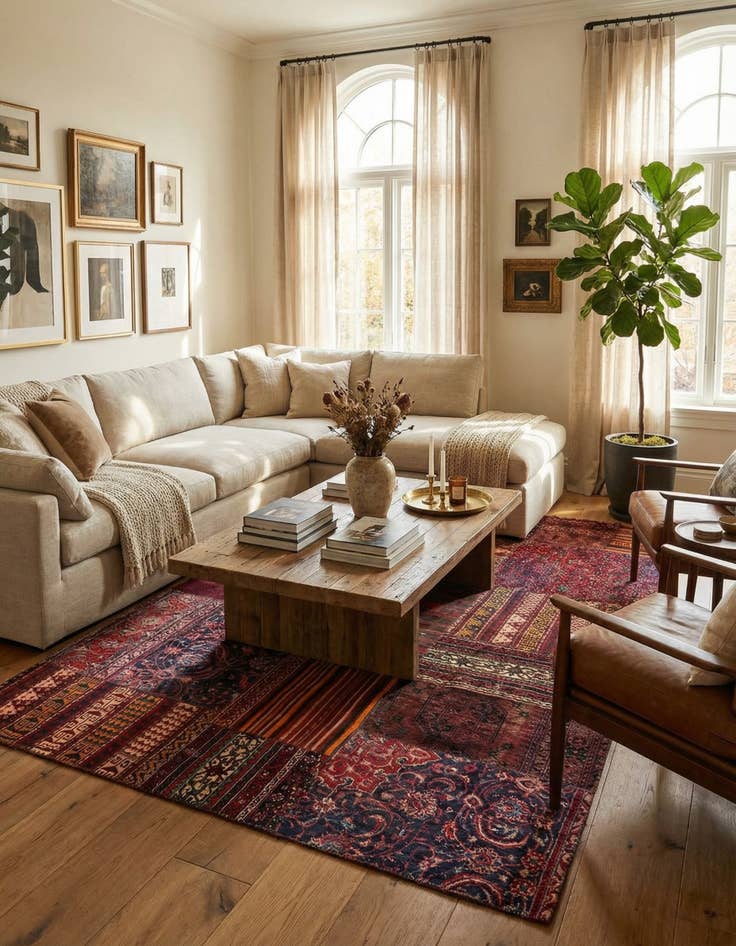 Detail image of 8' 4 x 12' 7  Hand Knotted Ultra Vintage Persian Wool Rug