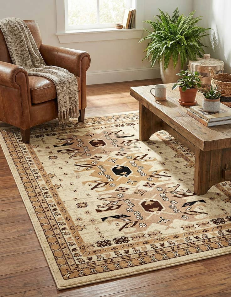 Detail image of  4' x 6' Heris Rug