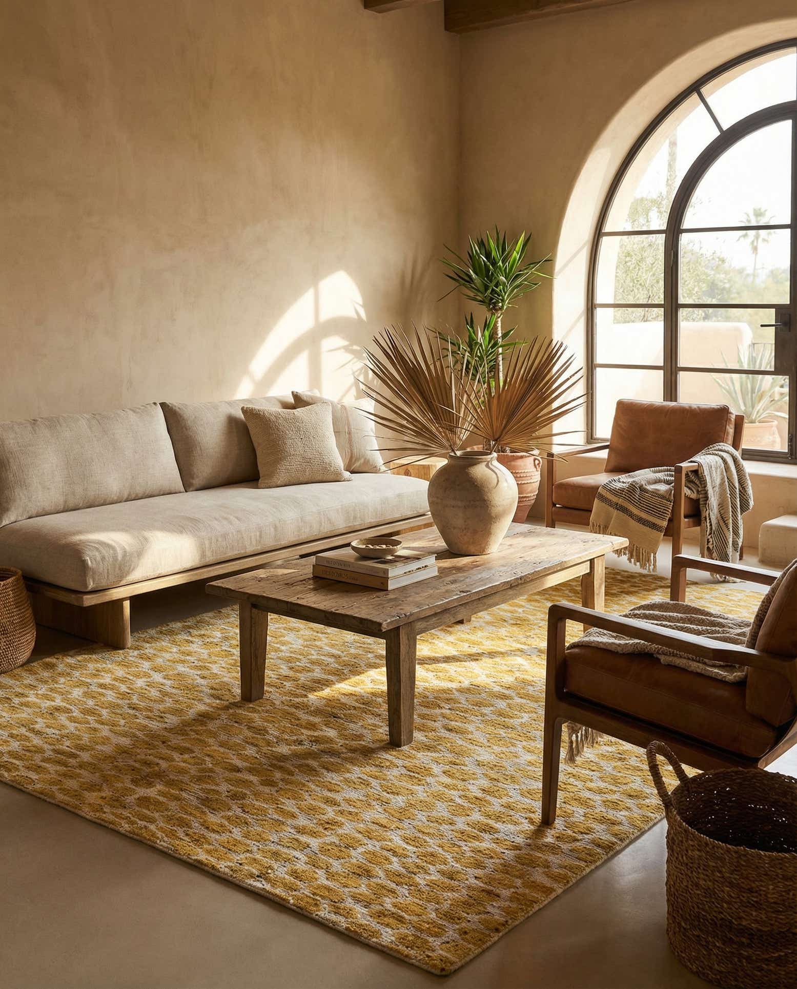 6' x 9' 1 Hand Knotted Moroccan Wool Rug