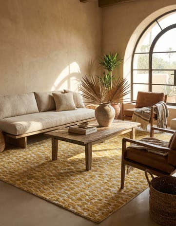6' x 9' 1 Hand Knotted Moroccan Wool Rug