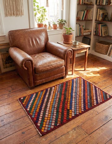 2' 10 x 4' 5 Hand Knotted Balouch Wool Rug