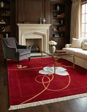 5' 7 x 7' 10 Hand Knotted Darya Wool Rug