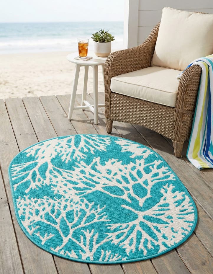2' x 3' Easy-Clean Coastal Indoor / Outdoo...