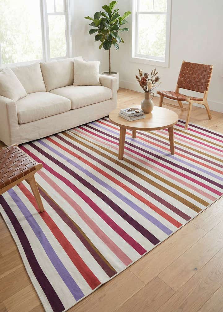 10' x 13' Easy-Clean Ribbon Indoor / Outdoor Rug