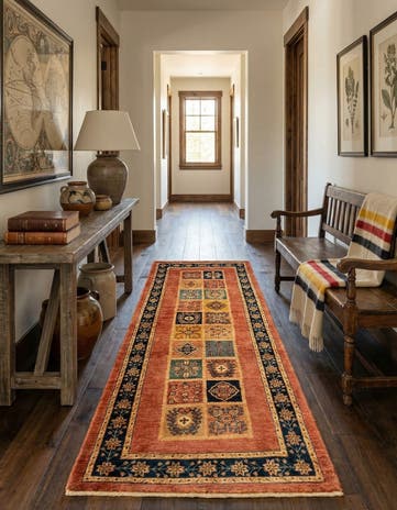 2' 9 x 6' 6 Luribaft Wool Runner Rug