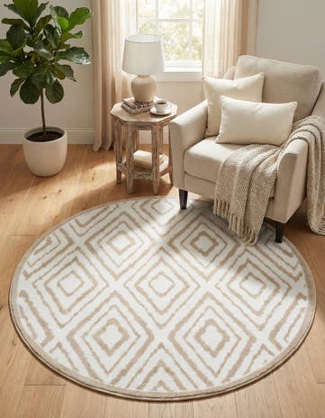 4' x 4' Hermitage Round Rug