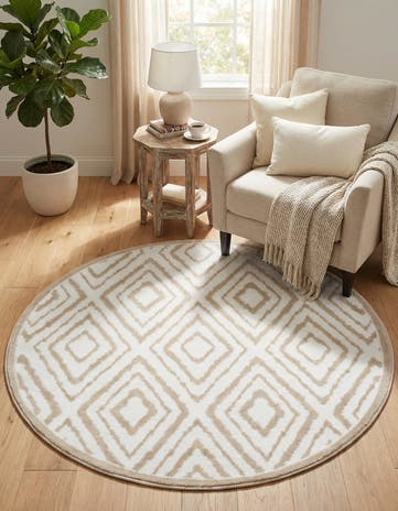 4' x 4' Hermitage Round Rug
