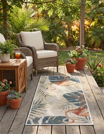 2' x 4' Easy-Clean Baja Indoor / Outdoor Runner Rug