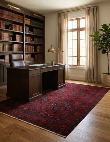 6' 8 x 9' 9 Hand Knotted Khal Mohammadi Wool Rug