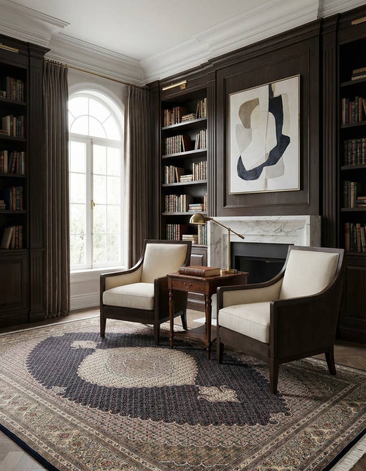 Detail image of 6' 9 x 10' 5 Tabriz Mahi Rug