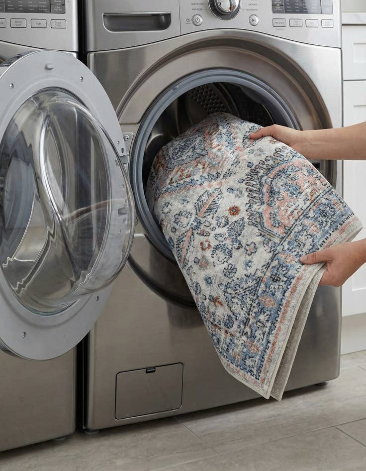 Detail image of  5' 3 x 5' 3 Kamala Washable Square Rug