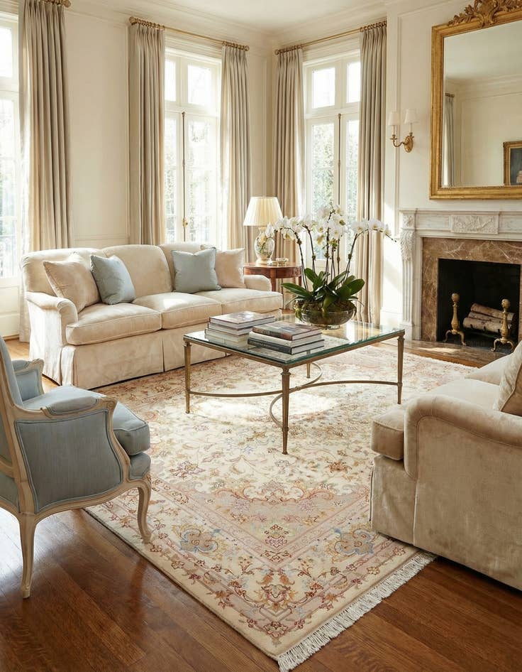 Detail image of  4' 11 x 6' 8 Tabriz Rug